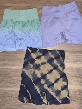 3-Pair Women's Athletic Shorts Scrunch Booty